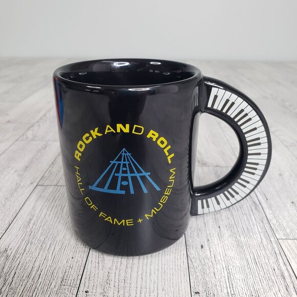 VTG 1995 Rock & Roll Hall of Fame Piano Handle Mug + Admission Wristband + Box - Picture 2 of 12